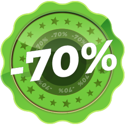 70% Discount Badge